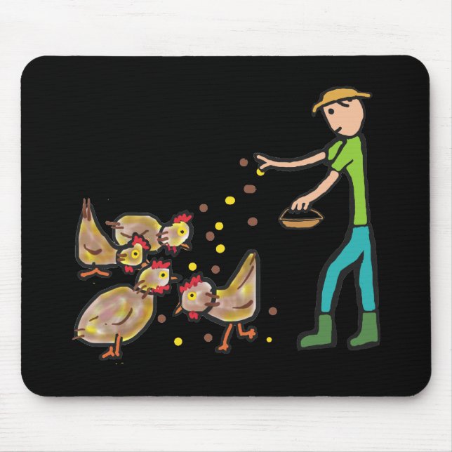 Alfombrilla De Ratón Conservación del pollo (Frente)