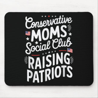 Alfombrilla De Ratón Conservative Moms Social Club Raising Patriots