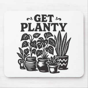 Alfombrilla De Ratón Consigue Planty Plantas de Interior Divertido Aman