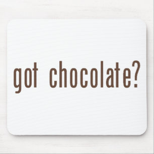Alfombrilla De Ratón "Consiguió el chocolate?" Mousepad
