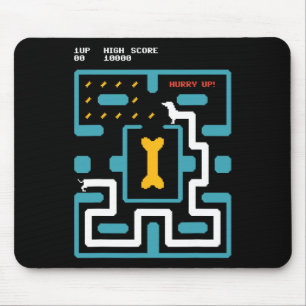 Alfombrilla De Ratón Consola de juegos retro videojuego perro arcade de