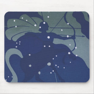 Alfombrilla De Ratón Constelación de Sagitario Zodiaco Astrología Vinta
