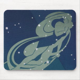 Alfombrilla De Ratón Constelación de Virgo Zodiaco Vintage Astrología