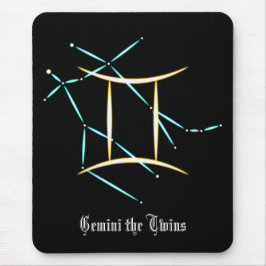 Alfombrilla De Ratón Constelación Zodiac Gemini Mouse Pad
