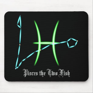 Alfombrilla De Ratón Constelación Zodiac Pisces Almohadilla del ratón