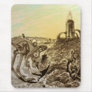 Alfombrilla De Ratón Construcción de planetas de ciencia ficción de vin