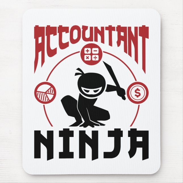 Alfombrilla De Ratón Contabilidad de Ninja CPA (Frente)