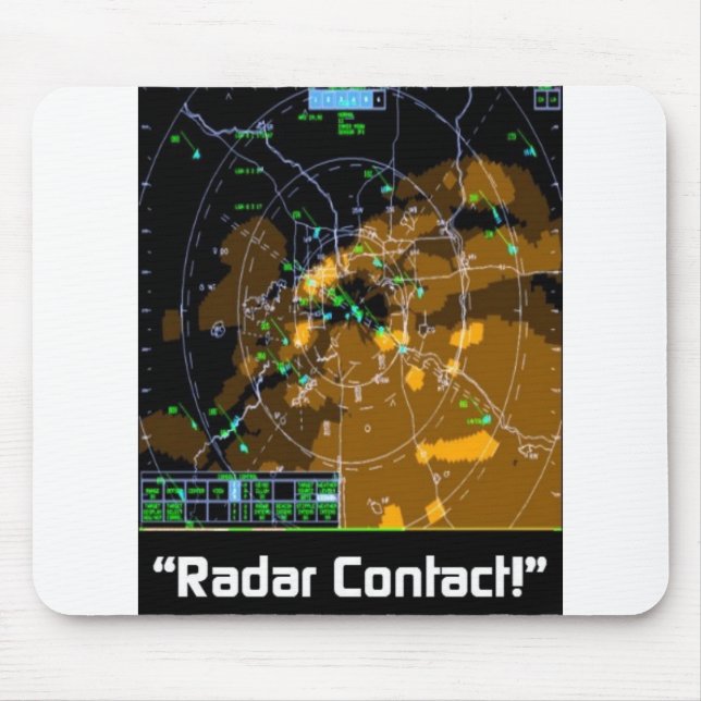Alfombrilla De Ratón Contacto del radar (Frente)