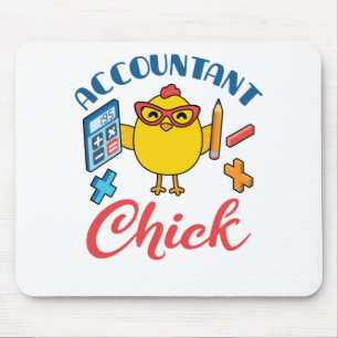 Alfombrilla De Ratón Contador Chick Accounting CPA Graduación Mujeres