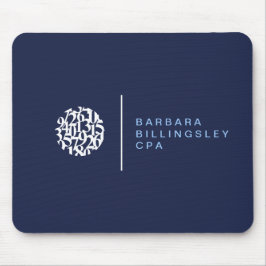 Alfombrilla De Ratón Contador del logotipo II de números modernos