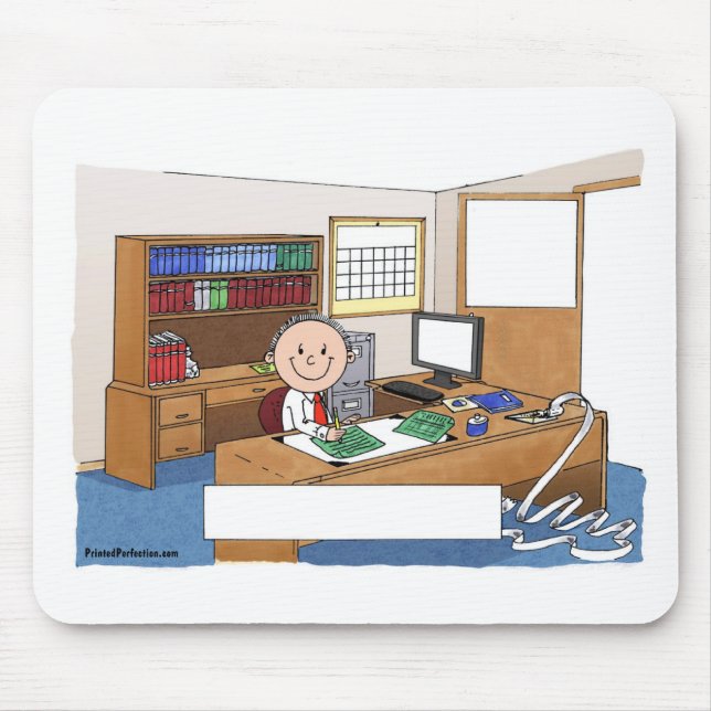 Alfombrilla De Ratón Contador, hombre - Regalo Personalizado personaliz (Frente)