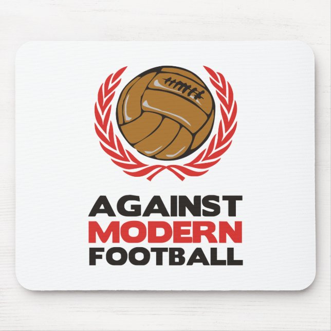 Alfombrilla De Ratón Contra fútbol moderno (Frente)