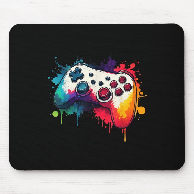 Alfombrilla De Ratón Control All The Things Video Game Controller Gamer (Frente)