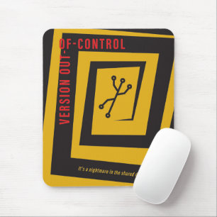 Alfombrilla De Ratón Control de Versiones - Parodia de cartel de pelícu