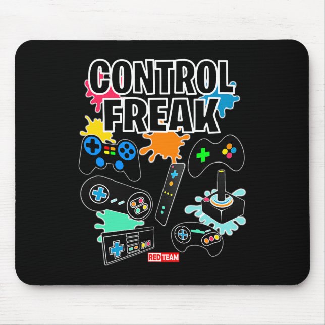 Alfombrilla De Ratón Control Freak - Video Game Gamer Fun (Frente)