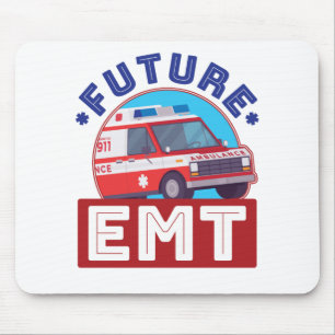 Alfombrilla De Ratón Controlador de ambulancia paramédica de EMT futuro
