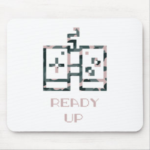 Alfombrilla De Ratón Controlador de juego de camuflaje rosa listo para 