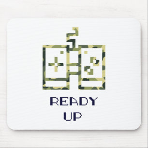 Alfombrilla De Ratón Controlador de Videojuego de Camuflaje Listo Gamer