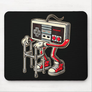 Alfombrilla De Ratón Controlador de videojuego retro con caminante dive