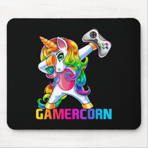 Alfombrilla De Ratón Controlador de videojuego Unicornio haciendo Dabbi