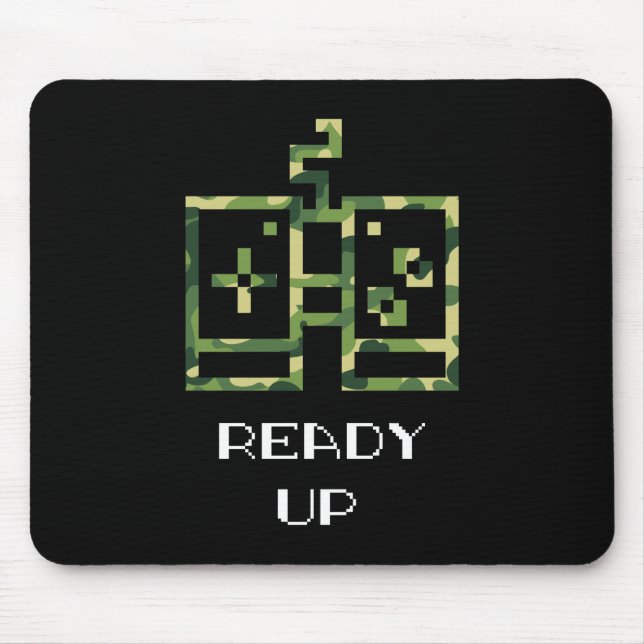 Alfombrilla De Ratón Controlador de videojuegos de camuflaje listo para (Frente)