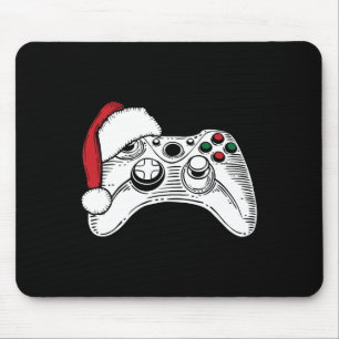 Alfombrilla De Ratón Controlador de videojuegos Santa Hat Navidades Gam