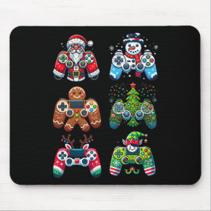 Alfombrilla De Ratón Controladores de juegos de Navidad Santa Elfo Xmas
