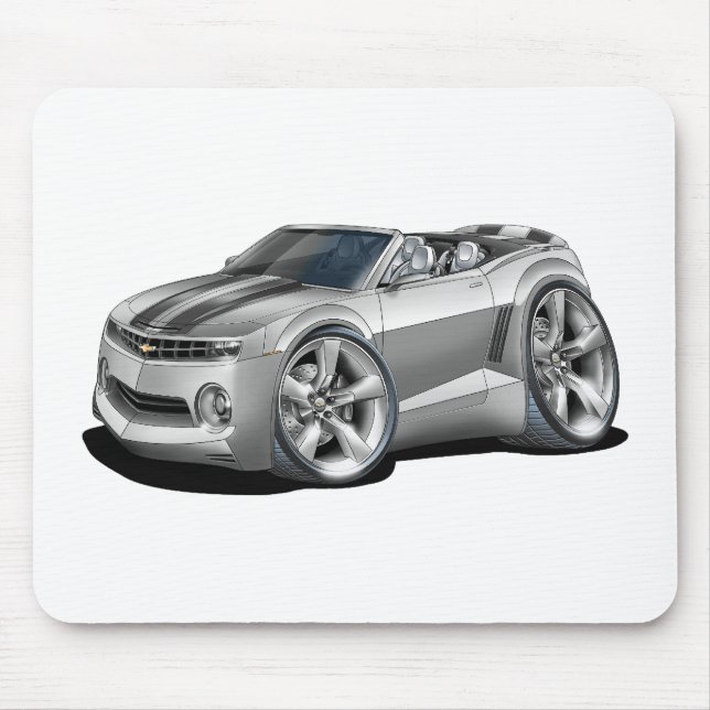 Alfombrilla De Ratón Convertible Plata-Negro 2012 de Camaro (Frente)