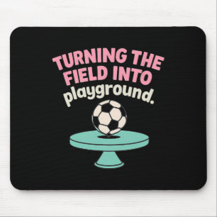 Alfombrilla De Ratón Convirtiendo el Campo en Mi Diseño de Fútbol de Ju