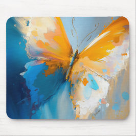 Alfombrilla De Ratón Convirtiéndose en Luz – Mariposa Abstracta en Movi