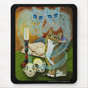 Alfombrilla De Ratón Convocar a viejos amigos, arte Mousepad del gato