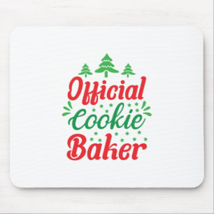 Alfombrilla De Ratón Cookie Baker oficial de arte de Navidad