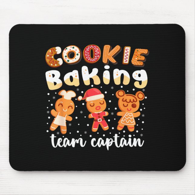 Alfombrilla De Ratón Cookie Baking Team Captain Christmas Gingerbread F (Frente)
