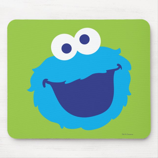 Alfombrilla De Ratón Cookie Monster Face (Frente)