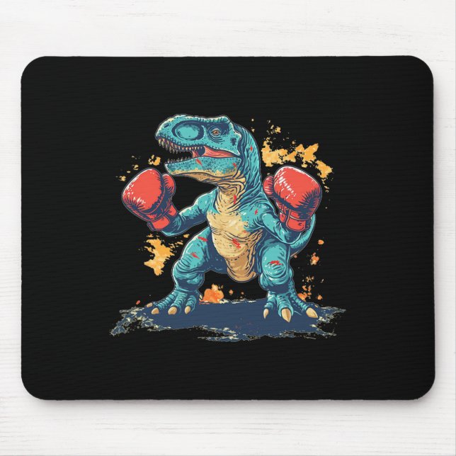 Alfombrilla De Ratón Cool Boxing Gloves With Dinosaur  (Frente)