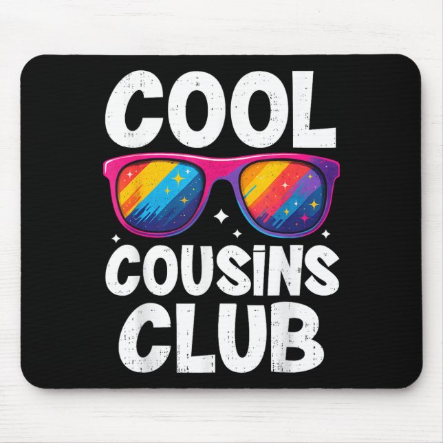 Alfombrilla De Ratón Cool Cousins Club Family Matching Funny Cousin Squ (Frente)