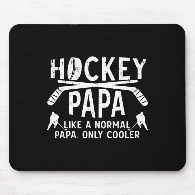 Alfombrilla De Ratón Cool Hockey Papa Grandpa Papa Of A Hockey Player  (Frente)