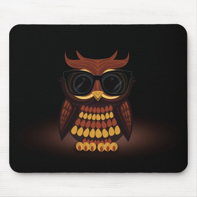 Alfombrilla De Ratón Cool Owl (Frente)