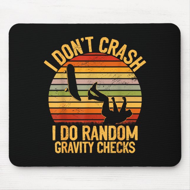 Alfombrilla De Ratón Cool Skateboarding Lover Men Women Kids Skater Ska (Frente)