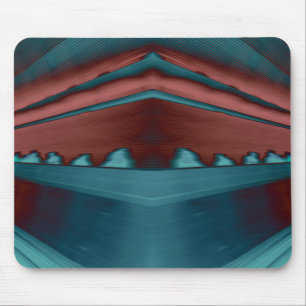 Alfombrilla De Ratón Cool, trendy futuristic artwork in red and blue