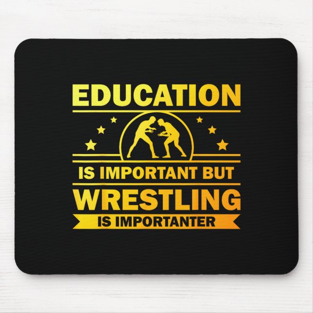 Alfombrilla De Ratón Cool Wrestling Design For Men Women Kids Wrestler  (Frente)
