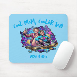 Alfombrilla De Ratón Cooler Mamá Hijo Más Genial Nombre Personalizado