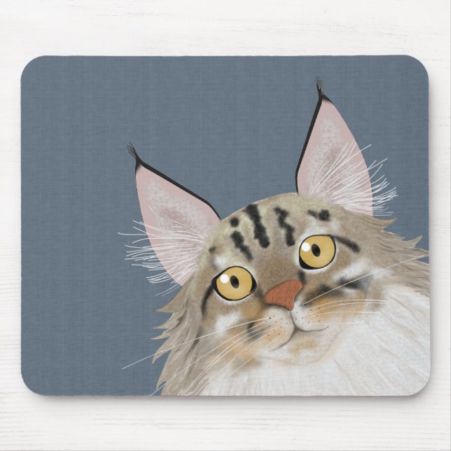 Alfombrilla De Ratón Coon Mousepad de Maine (Frente)