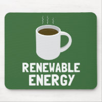 Copa de café de energía renovable