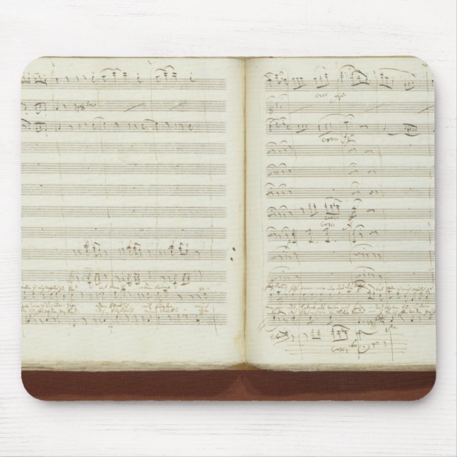 Alfombrilla De Ratón Copia manuscrita 'del Flute mágico (Frente)