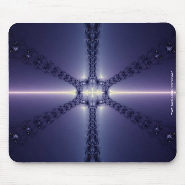Alfombrilla De Ratón Copo de Nieve Azul (Frente)
