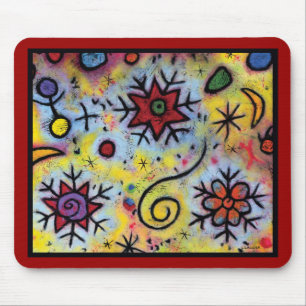 Alfombrilla De Ratón Copo de nieve caprichoso Mousepad - 9,25" x 7,75"