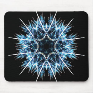 Alfombrilla De Ratón Copo de nieve del fractal