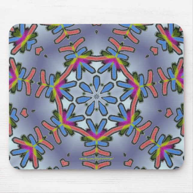 Alfombrilla De Ratón Copo de nieve fresco Mousepad (Frente)