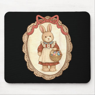 Alfombrilla De Ratón Coquette Bow Funny Bunny Eggs Rabbit Happy Easter 